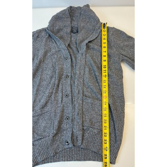 Matchstick Women's Grey Long Sleeve Open Front With Buttons Cardigan Size XXL - Picture 8 of 11